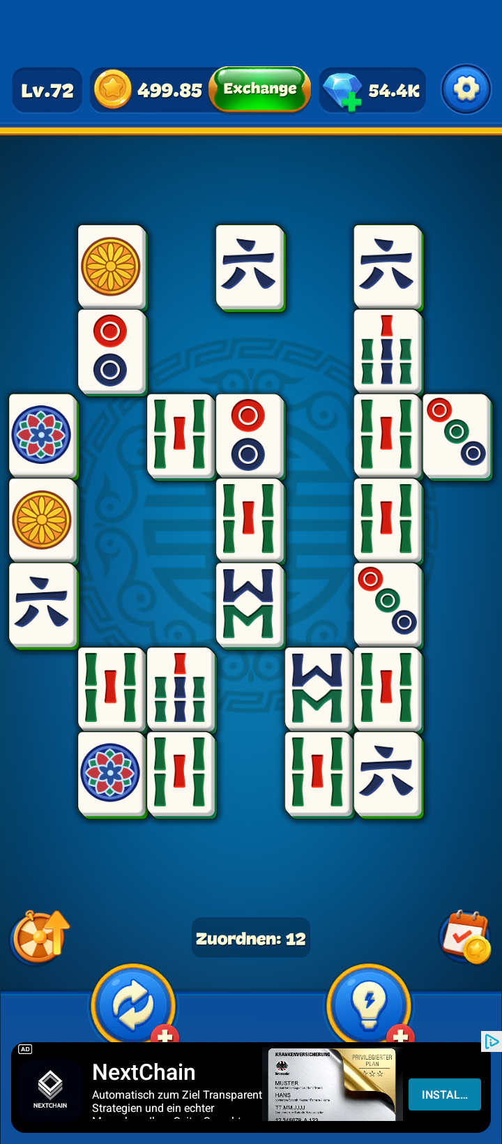 Level 72 reached. Payout is still at $499.85